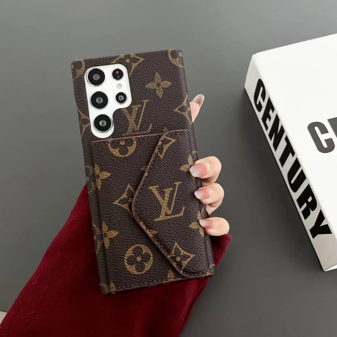 Samsung Galaxy Louis Vuitton Phone Case For S21 22 23 24 25 26 Plus Ultra Wallet Card for s21-plus