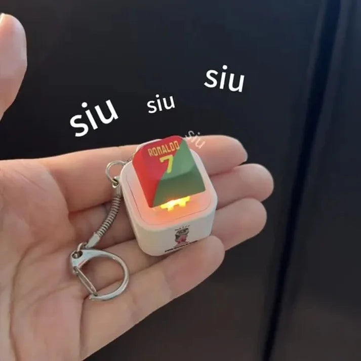 SIUU Soccer Celebration Sound & Light Keychain