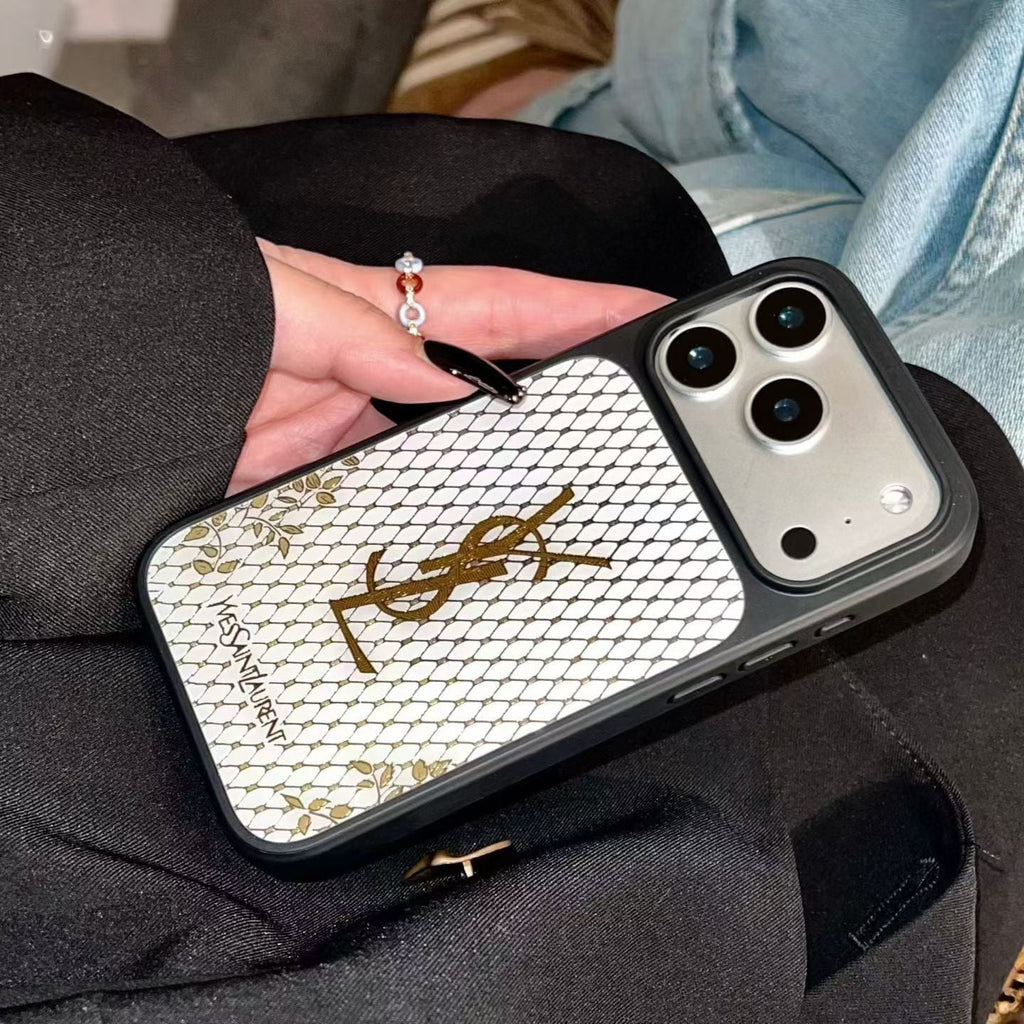 Ysl Phone Case Gilded Style For iPhone 14-17 / Pro / Pro Max for iphone-14