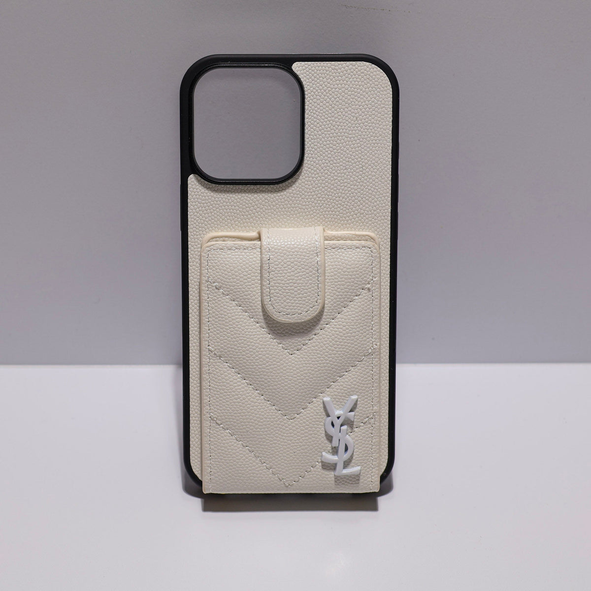 iPhone Case Ysl Leather Card Holder For 12 13 14 15 16 Pro Max Series for 12-pro