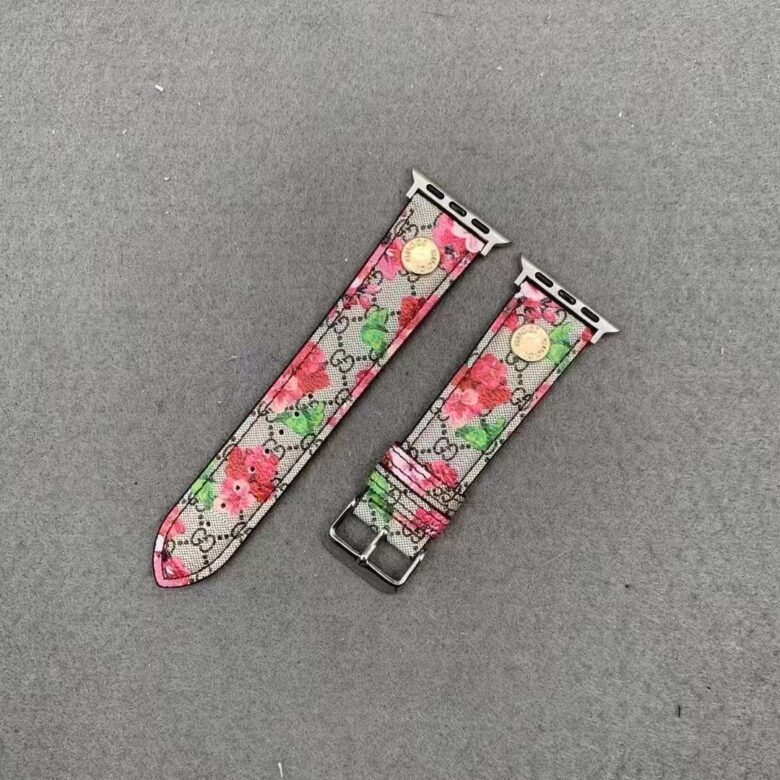 Gucci Band For Apple Watch Bloom Canvas for 42mm-44mm-45mm