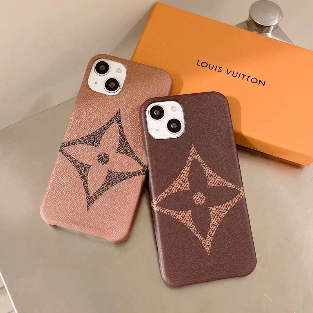 Brown Single Monogram Phone Case For I Pro Max for 13-pro-max