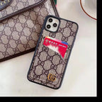 Duel Card Slot Leather Back Cover Case I Pro Max Plus for 11