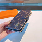 Louis Vuitton Phone Wallet Case For I Pro Max Plus Series / Brown L for 12-pro