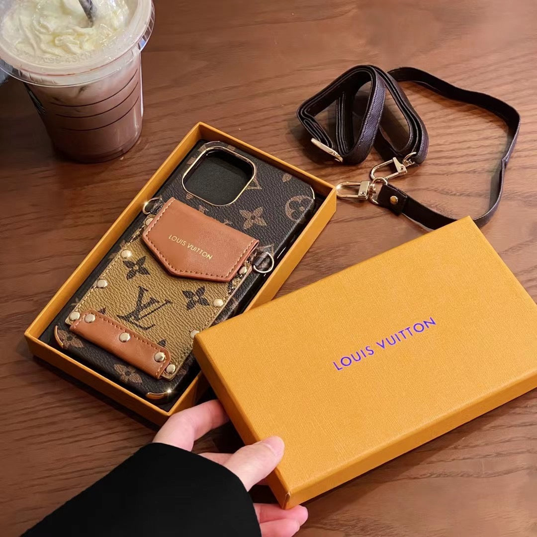 LV Crossbody Phone Case Card Holder Wallet For I Pro Max Plus for 11-pro-max