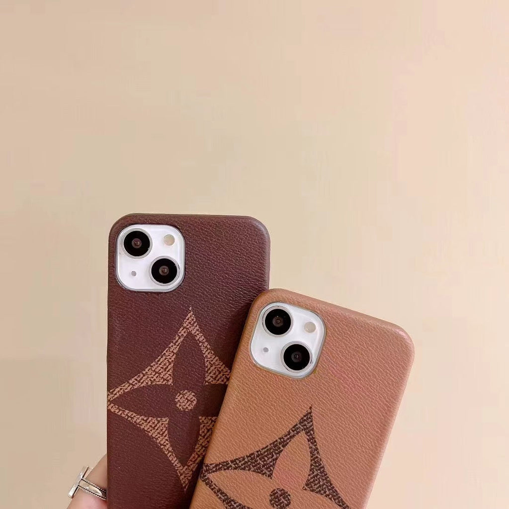Brown Single Monogram Phone Case For I Pro Max for 13-pro-max