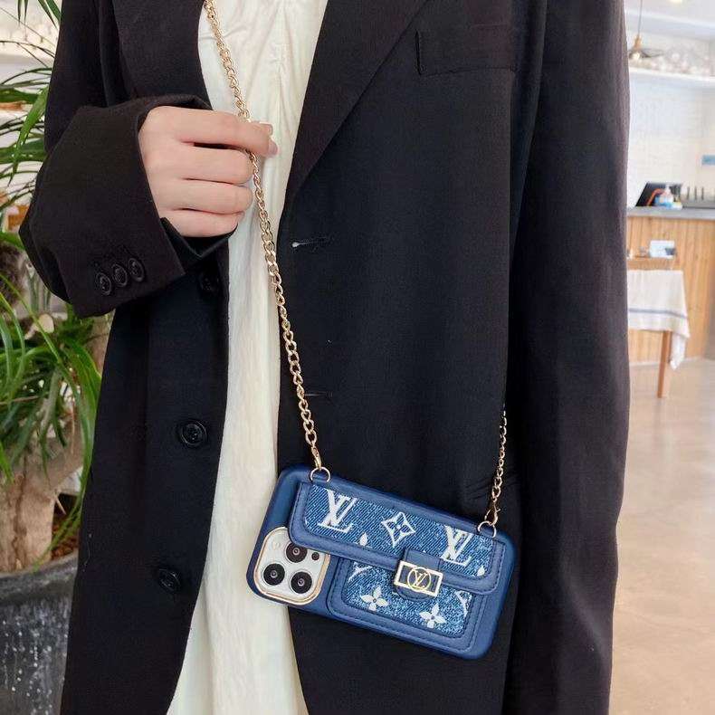 Blue Soft Texture Cross Body Case I Pro Max for 11-pro-max