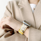 Michael Kors Apple Watch Strap for white-pink-keeper