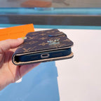 Louis Vuitton Phone Wallet Case For I Pro Max Plus Series / Brown L for 12
