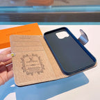 Louis Vuitton Phone Wallet Case For I Pro Max Plus Series / Brown L for 12-pro-max