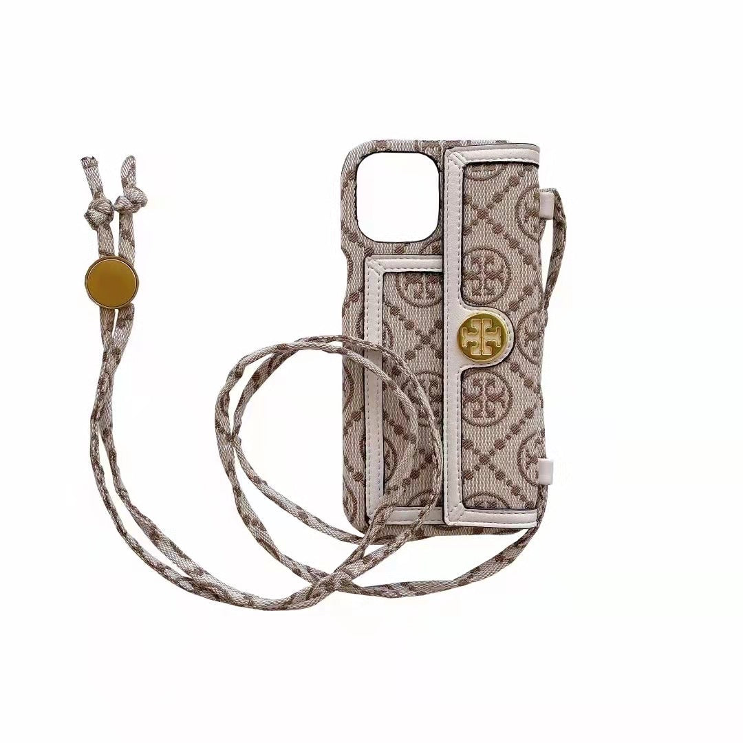 Tory Burch Cell Phone Case Leather Case For I Pro Max for 13-pro