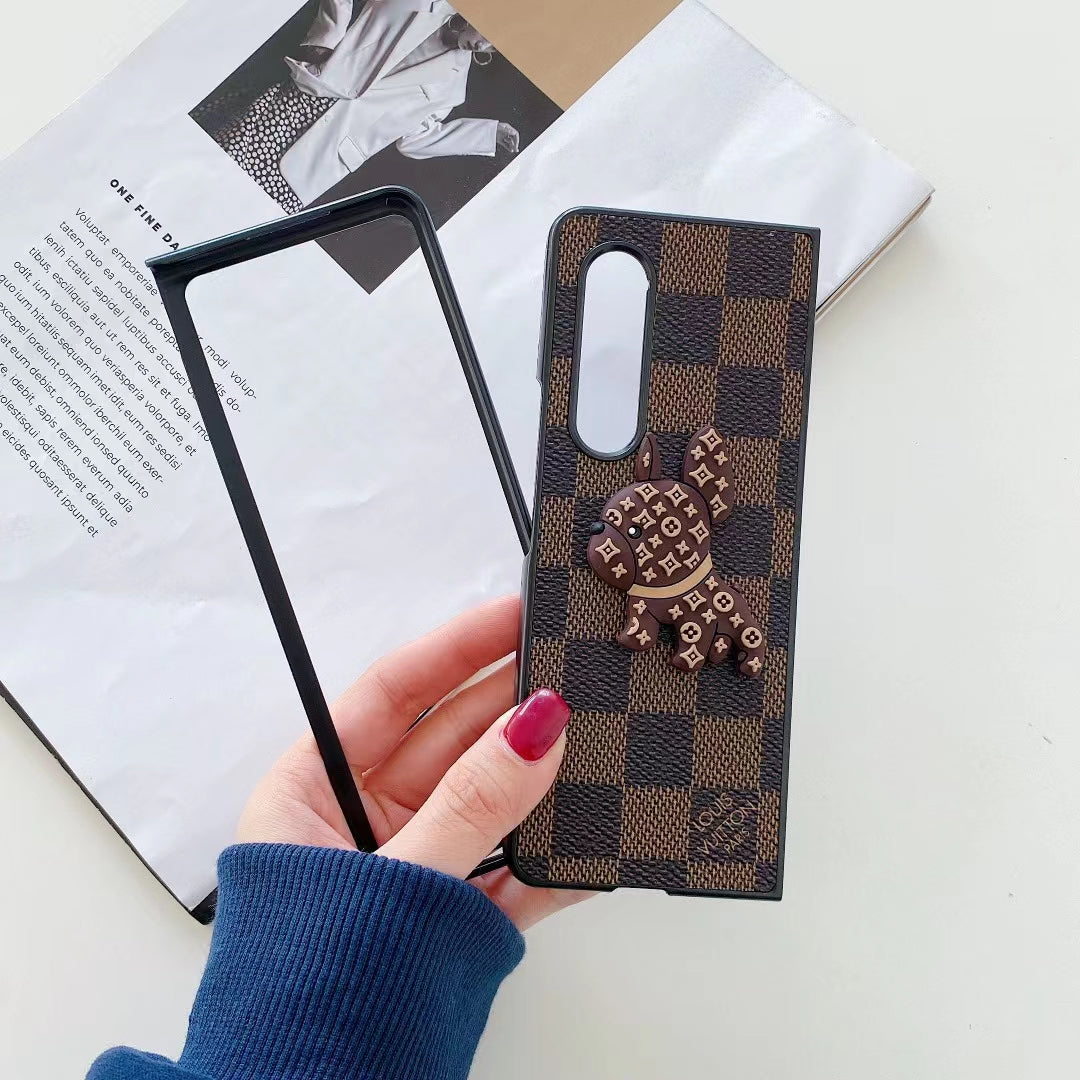 Samsung Galaxy Phone Case Designer Style For S20 21 22 Plus Ultra / Brown Checkered for s21ultra