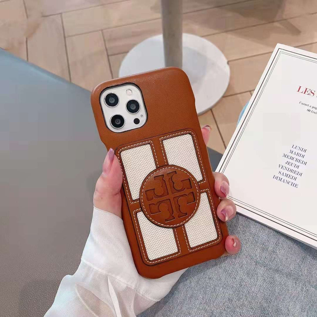 Stamped Leather Tb iPhone Case For I Pro Max for 11-pro