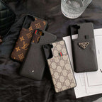 Fashion Leather Samsung Designer Phone Case For S 20 21 22 Plus Ultra for s21
