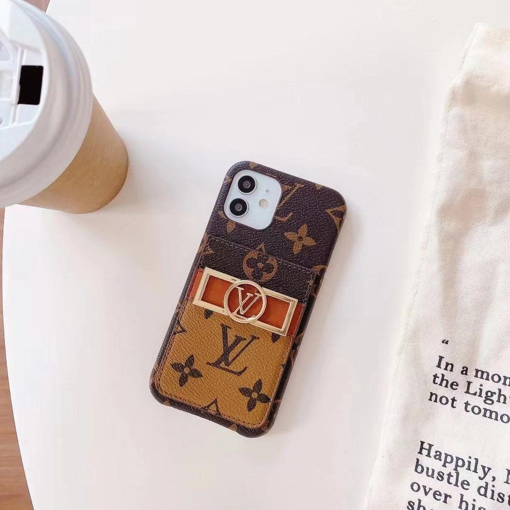 Monogram Leather Phone Case For I Pro Max for 11-pro