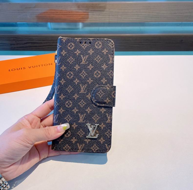 Louis Vuitton iPhone Folio Wallet Case 11 12 13 14 15 16 Pro Max Plus Series