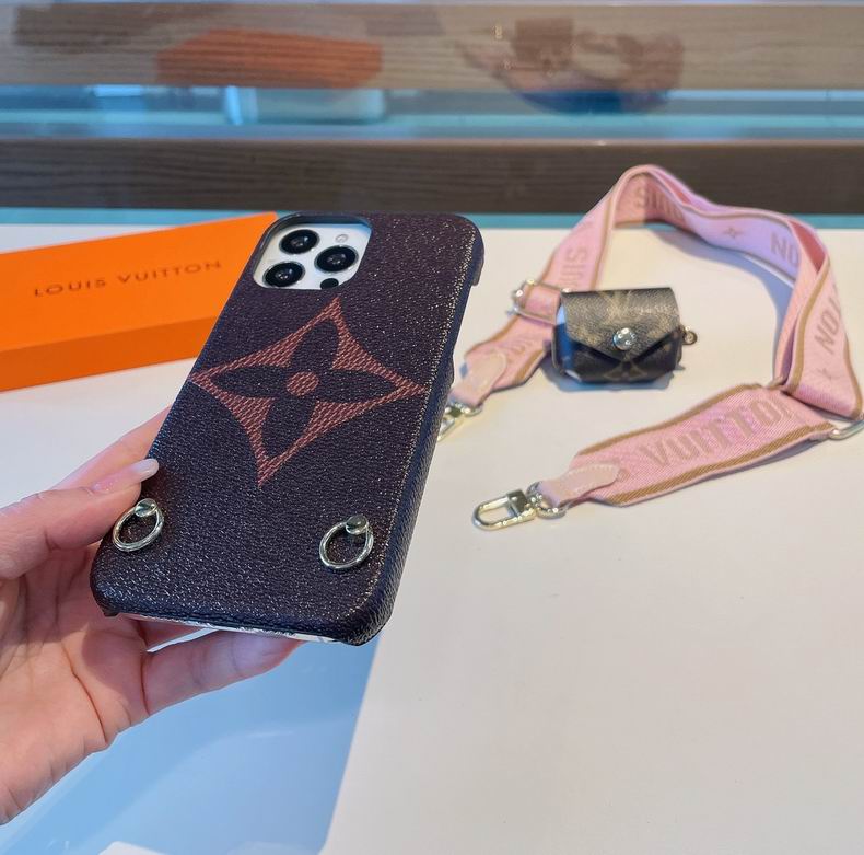 LV Design Crossbody Phone Case For I Pro Max
