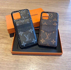 Premium Folding Leather Magnetic Clasp Cover iPhone X 11 12 13 14 15 16 Pro Max Plus iPhone Case