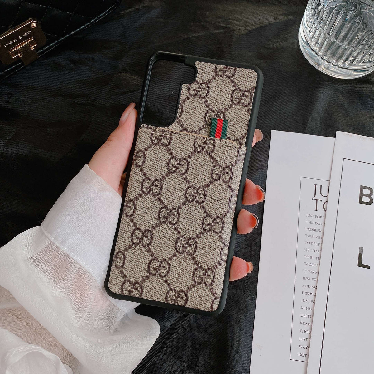 Fashion Leather Samsung Designer Phone Case For S 20 21 22 Plus Ultra for s20