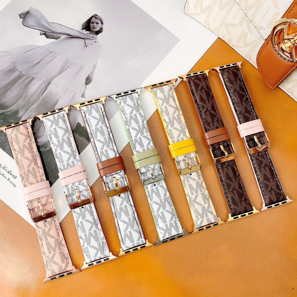 Michael Kors Apple Watch Strap for brown-brown-keeper