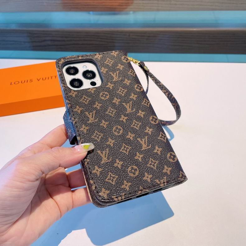 Louis Vuitton iPhone Folio Wallet Case 11 12 13 14 15 16 Pro Max Plus Series for 11-pro-max