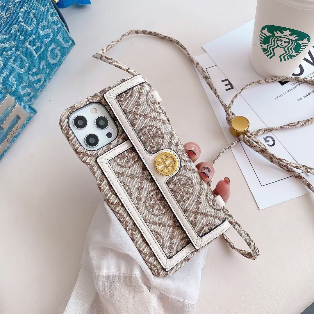Tory Burch Cell Phone Case Leather Case For I Pro Max for 12-pro