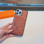 Plain Brown Leather Fashion iPhone Case 11 12 13 Pro Max for 12pro