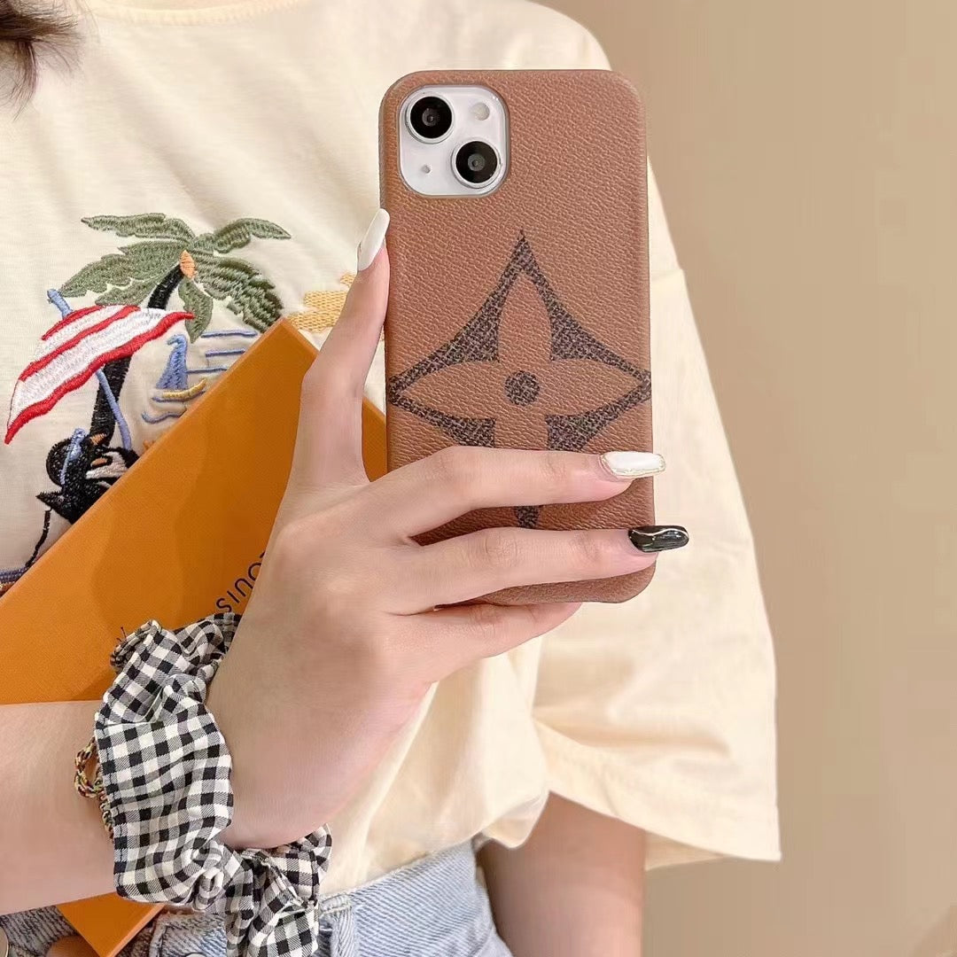 Brown Single Monogram Phone Case For I Pro Max for 11-pro-max