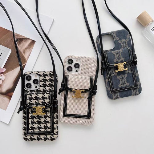 Celine iPhone Case Crossbody Cover I Pro Max for 11