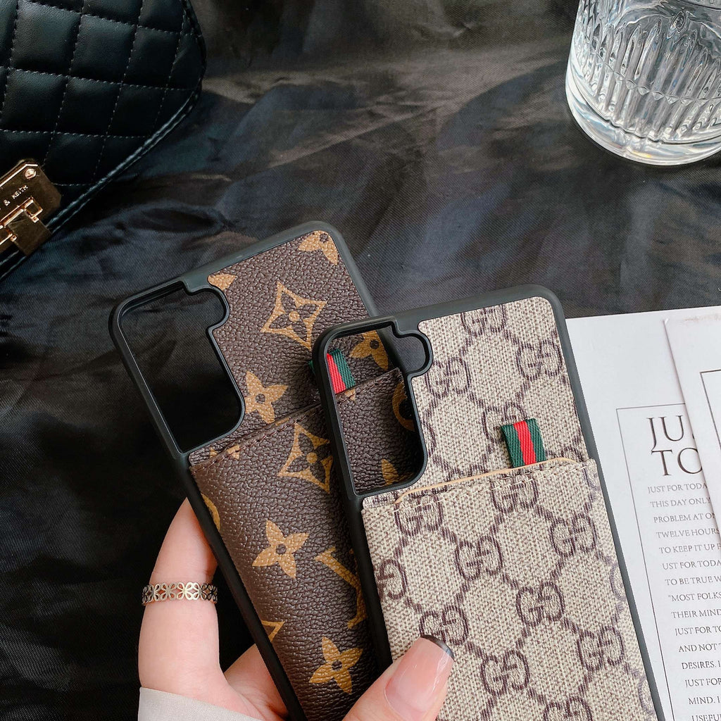 Fashion Leather Samsung Designer Phone Case For S 20 21 22 Plus Ultra for s20