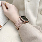 Michael Kors Apple Watch Strap for white-pink-keeper