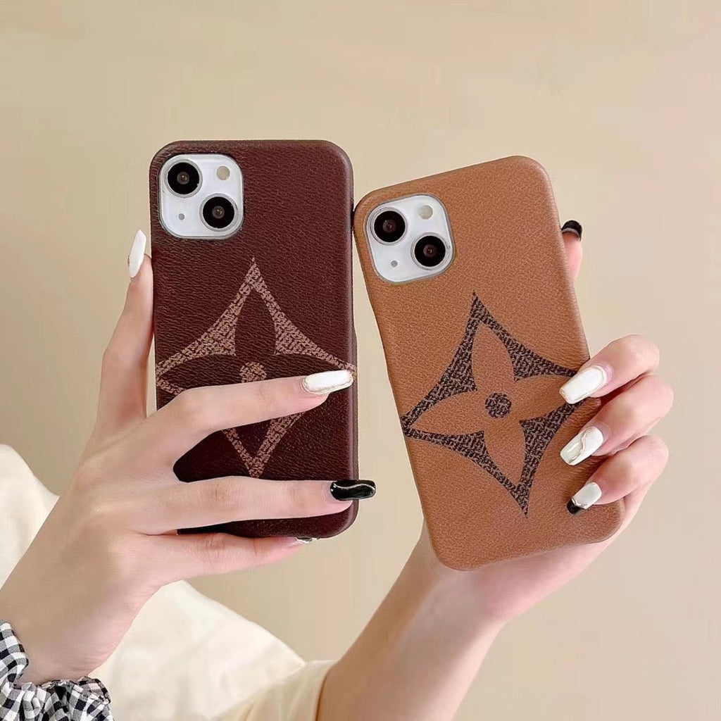 Brown Single Monogram Phone Case For I Pro Max for 12-12-pro
