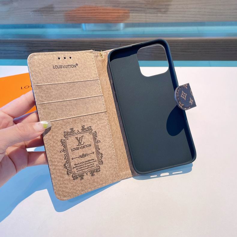 Louis Vuitton iPhone Folio Wallet Case 11 12 13 14 15 16 Pro Max Plus Series for 12-pro-max
