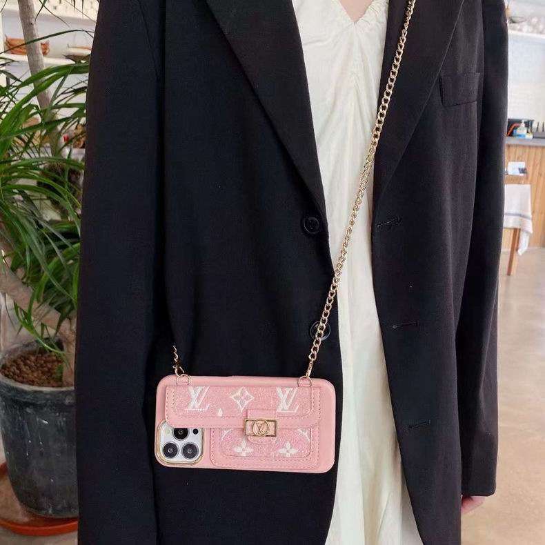 Pink Soft Canvas Crossbody Case I Pro Max for 13