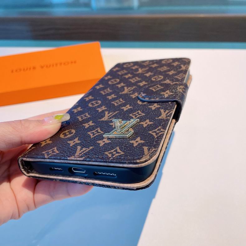 Louis Vuitton iPhone Folio Wallet Case 11 12 13 14 15 16 Pro Max Plus Series for 11-pro