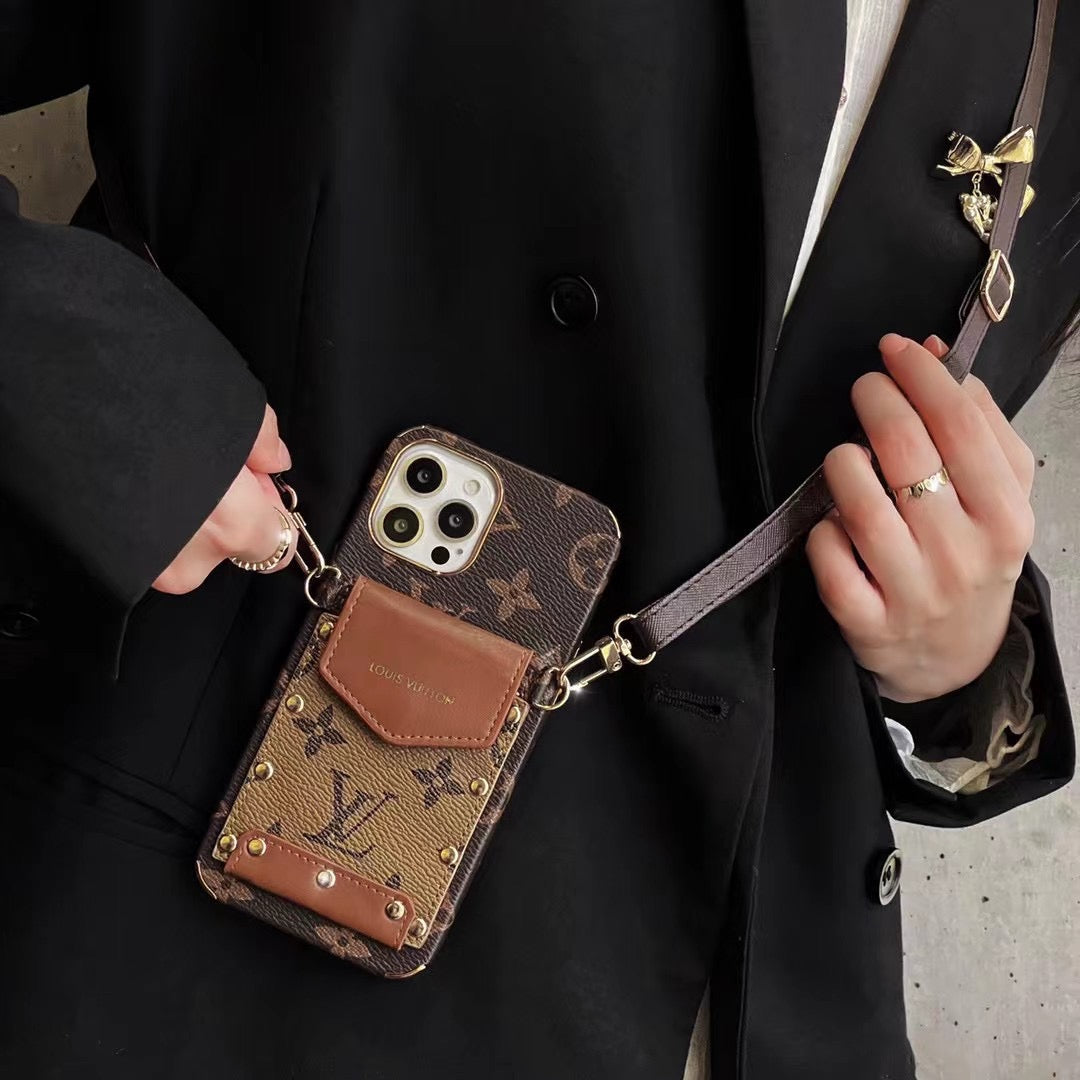 LV Crossbody Phone Case Card Holder Wallet For I Pro Max Plus for 11-pro