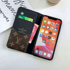 Folio iPhone Wallet Case 11 12 13 14 15 16 Pro Max Plus Accent Color Edge