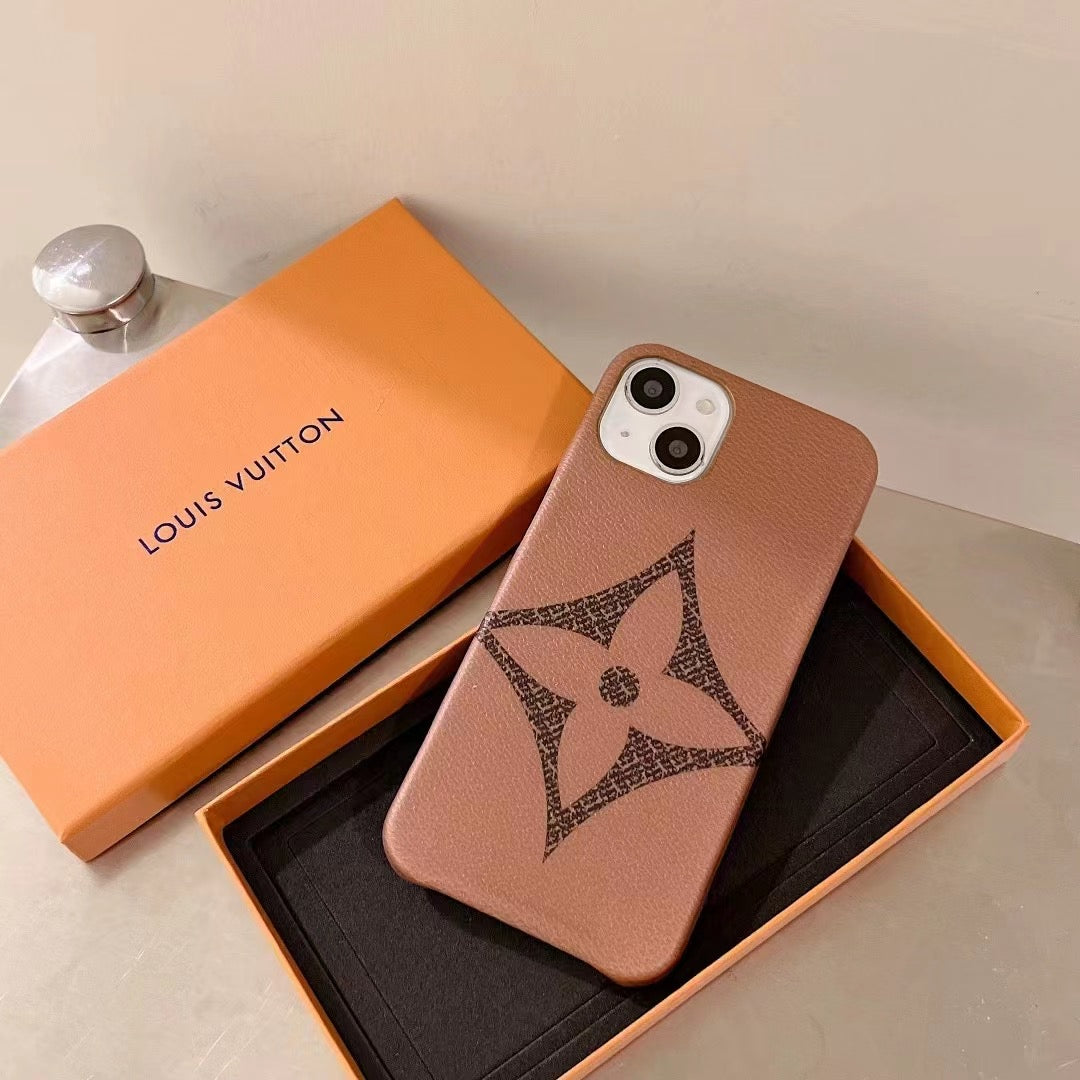 Brown Single Monogram Phone Case For I Pro Max for 12-12-pro