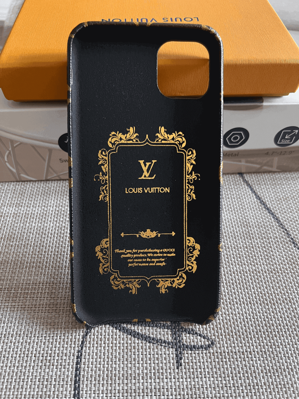 Monogram Leather Phone Case For I Pro Max for 12-pro