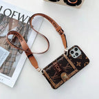 Crossbody Strap Wallet Back Cover Leather Case I Pro Max for 11