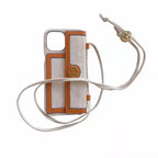 Designer iPhone Wallet Case White Leather 11 12 13 Pro Max for 12pro