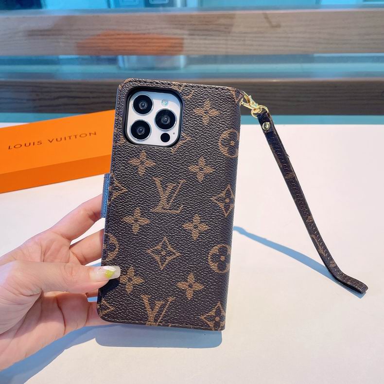 Louis Vuitton Phone Wallet Case For I Pro Max Plus Series / Brown L for 11-pro-max