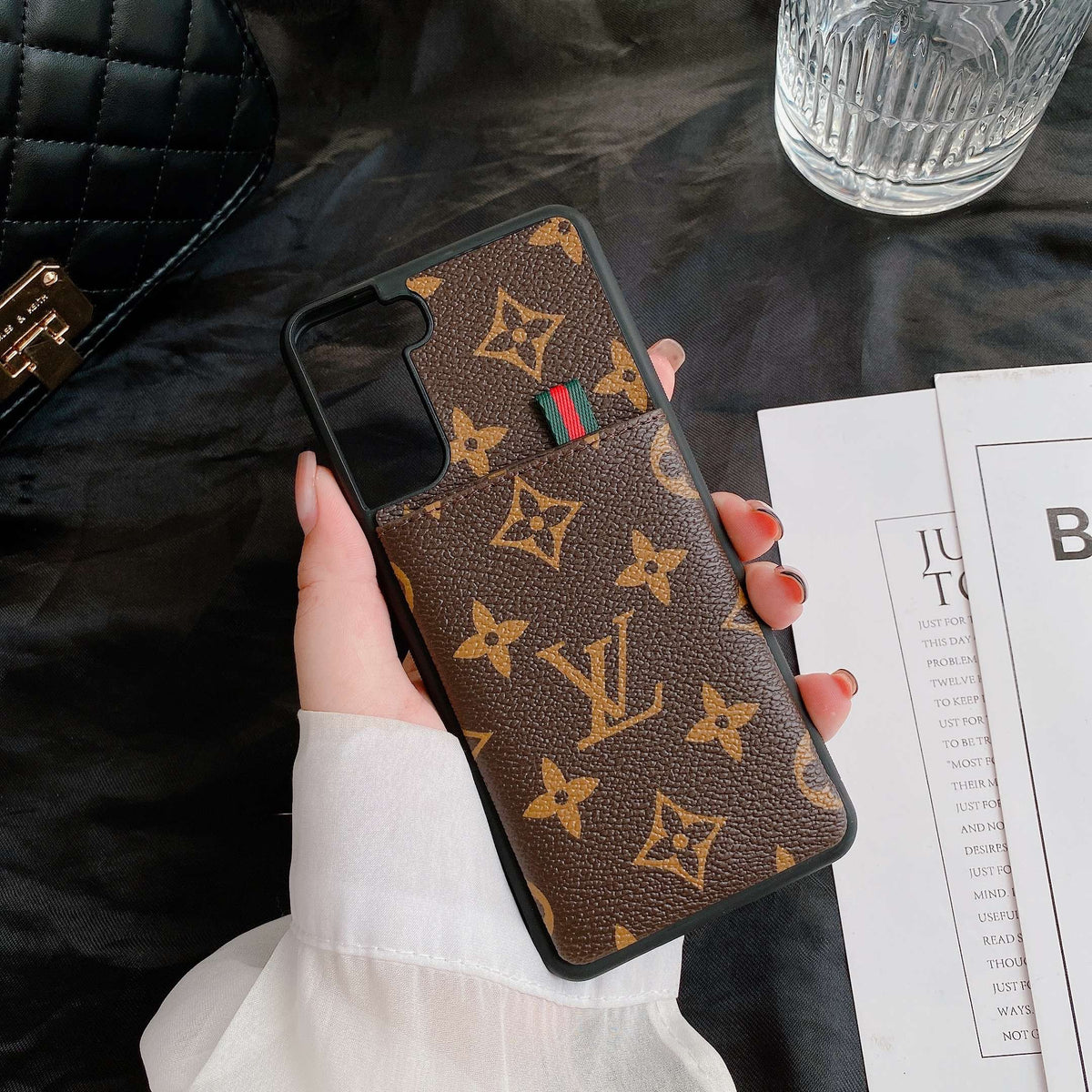 Fashion Leather Samsung Designer Phone Case For S 20 21 22 Plus Ultra for s20-ultra