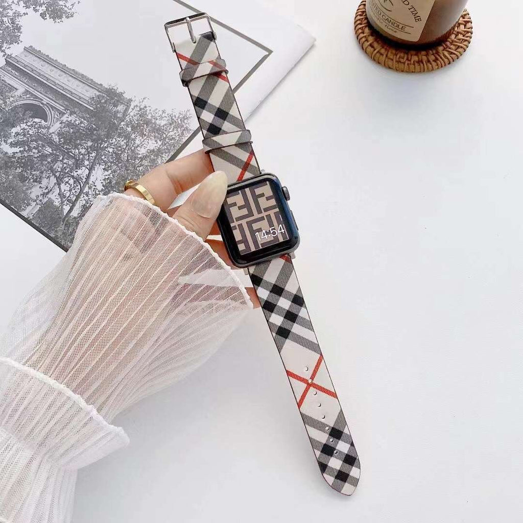 Designer Apple Watch Band Fashion Leather Style for 40mm