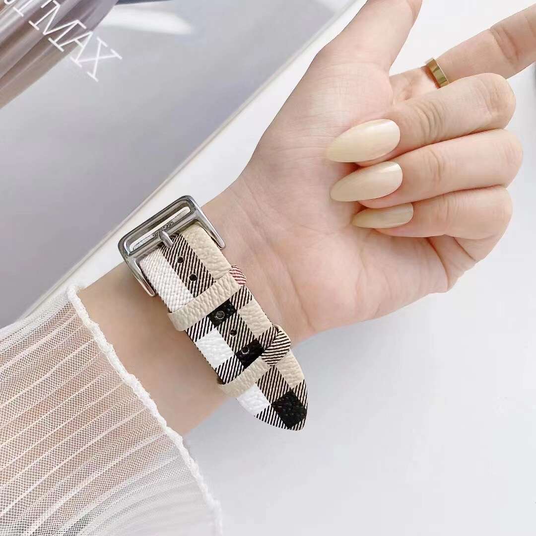 Apple Watch Burberry Band Stripes Design for 42mm-44mm-45mm