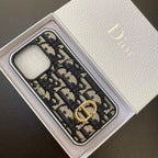 Dior iPhone Case Card Holder For 11 12 13 14 15 16 Pro Max Plus Series