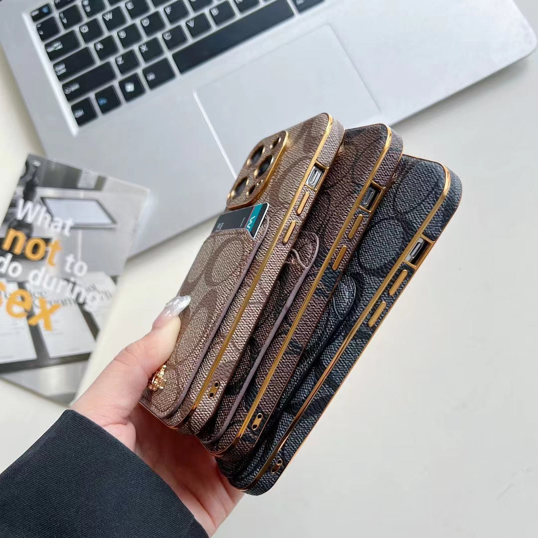 Luxury Coach Phone Case Card Slot For I Pro Max Plus for 11-pro-max