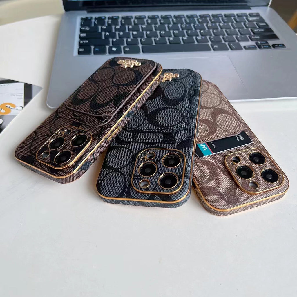 Luxury Coach Phone Case Card Slot For I Pro Max Plus for 11