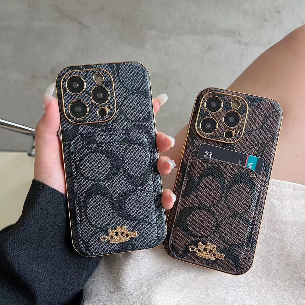 Luxury Coach Phone Case Card Slot For I Pro Max Plus for 11-pro-max