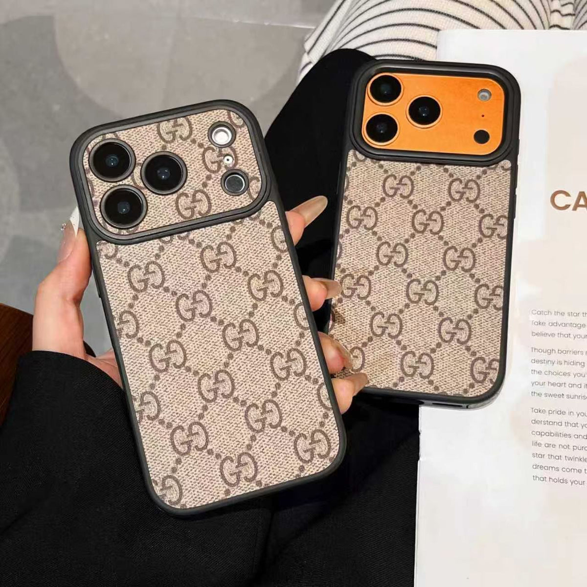 GG iPhone Cover For 12-17 / Pro / Pro Max / With Swappable Lens Cover iPhone Case for 14-pro-max